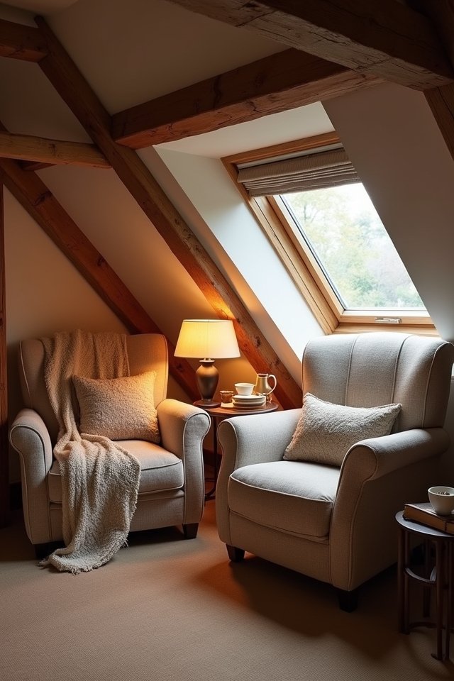 cozy reading nook setup