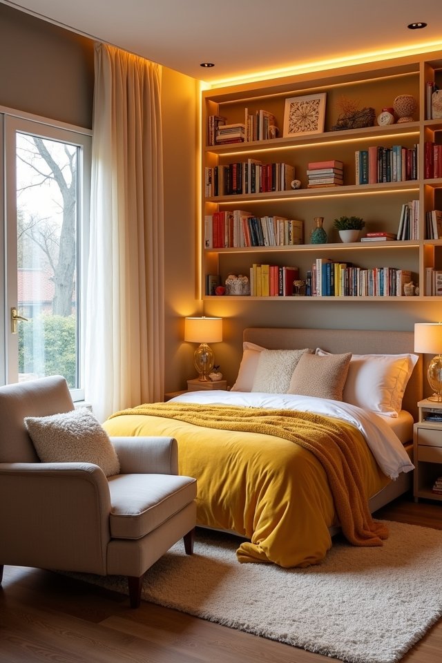cozy reading nook setup