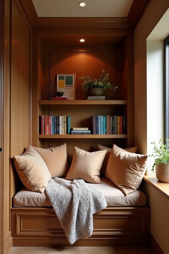 cozy reading sanctuary nook