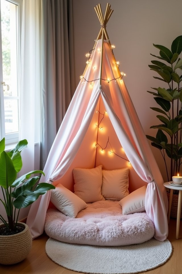 cozy reading tent retreat
