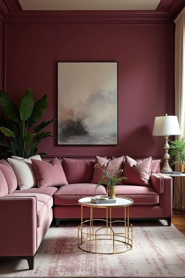 cozy regal warm plum