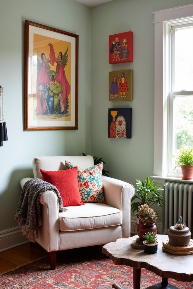 cozy relaxation corners created