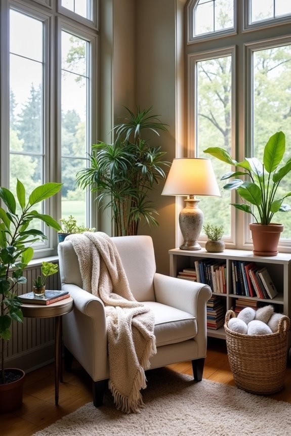 cozy relaxation nook creation