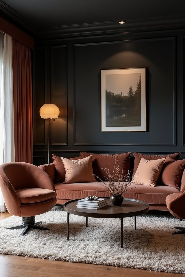 cozy retreat with contrast
