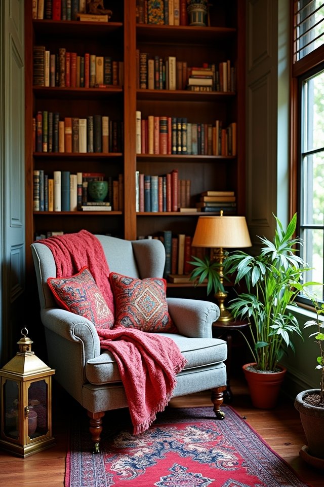 cozy retreat with textiles