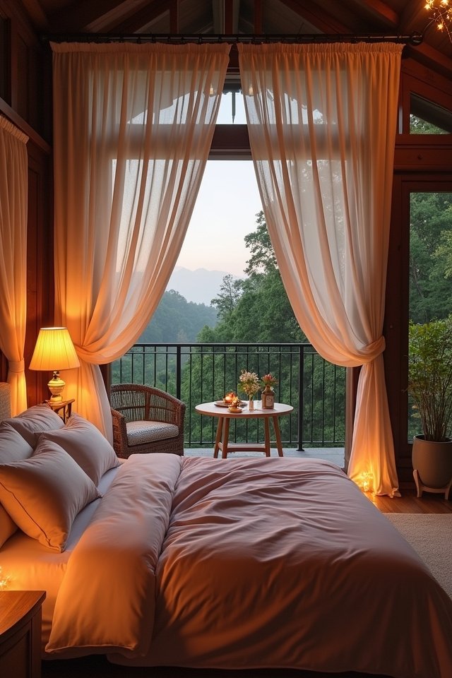 cozy romantic balcony retreat