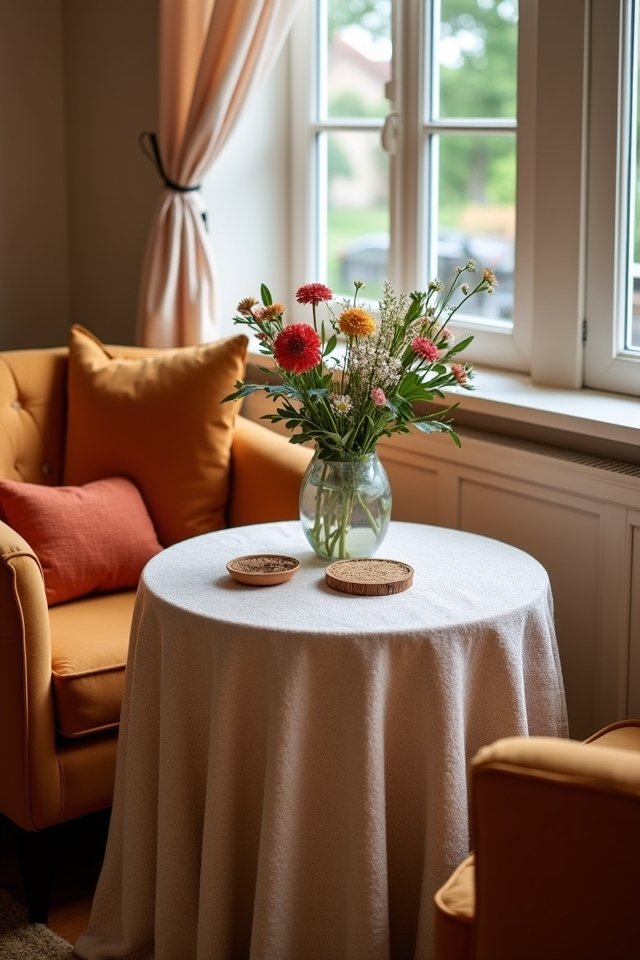 cozy round table ideas