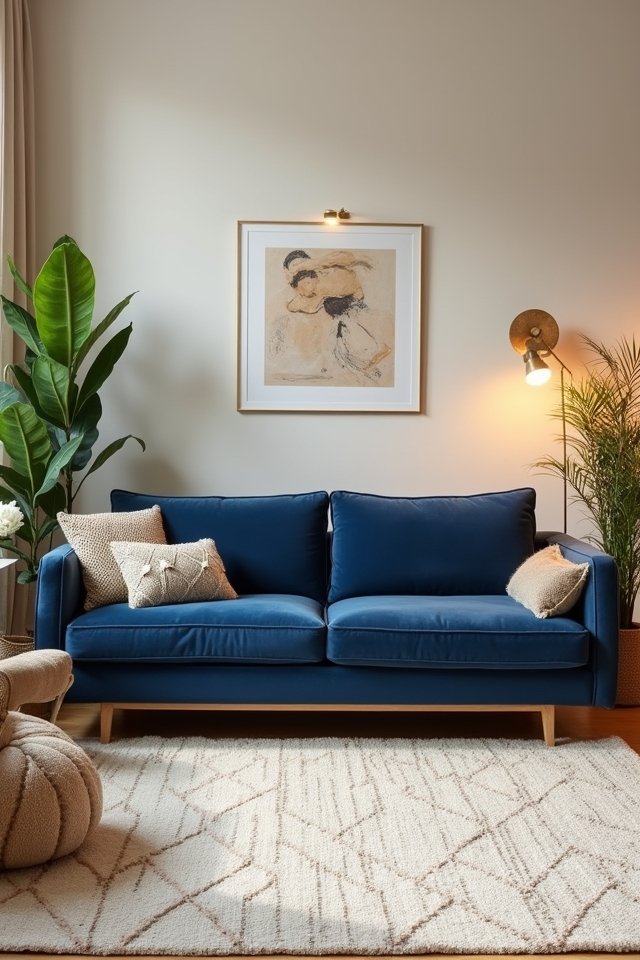 cozy rugs for navy