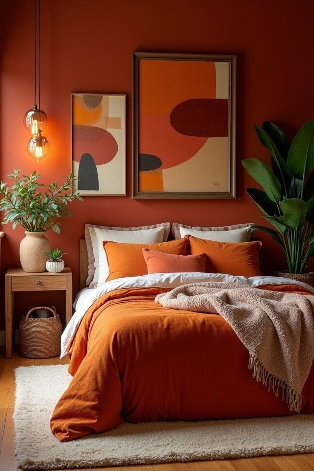 cozy rust tones sanctuary