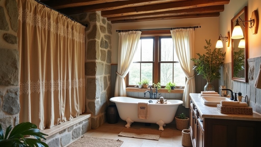 cozy rustic bathroom decor