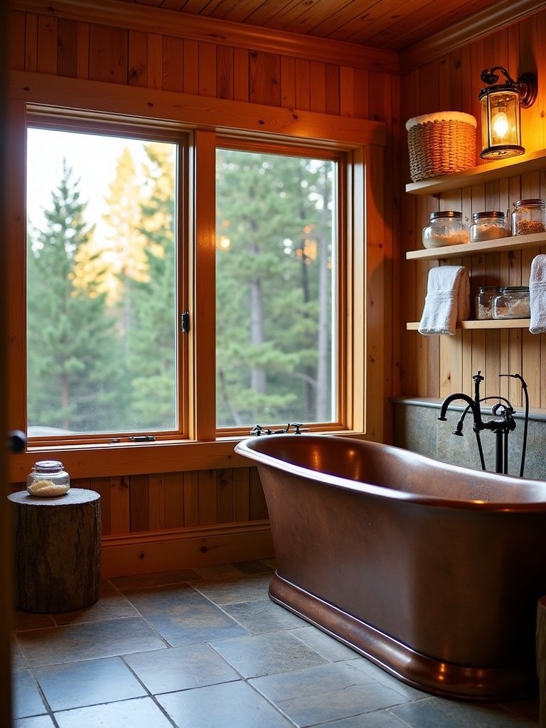 cozy rustic bathroom retreat