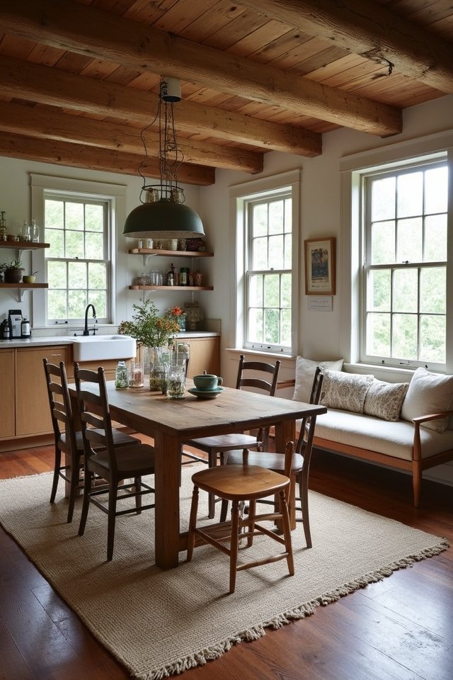 cozy rustic farmhouse kitchen