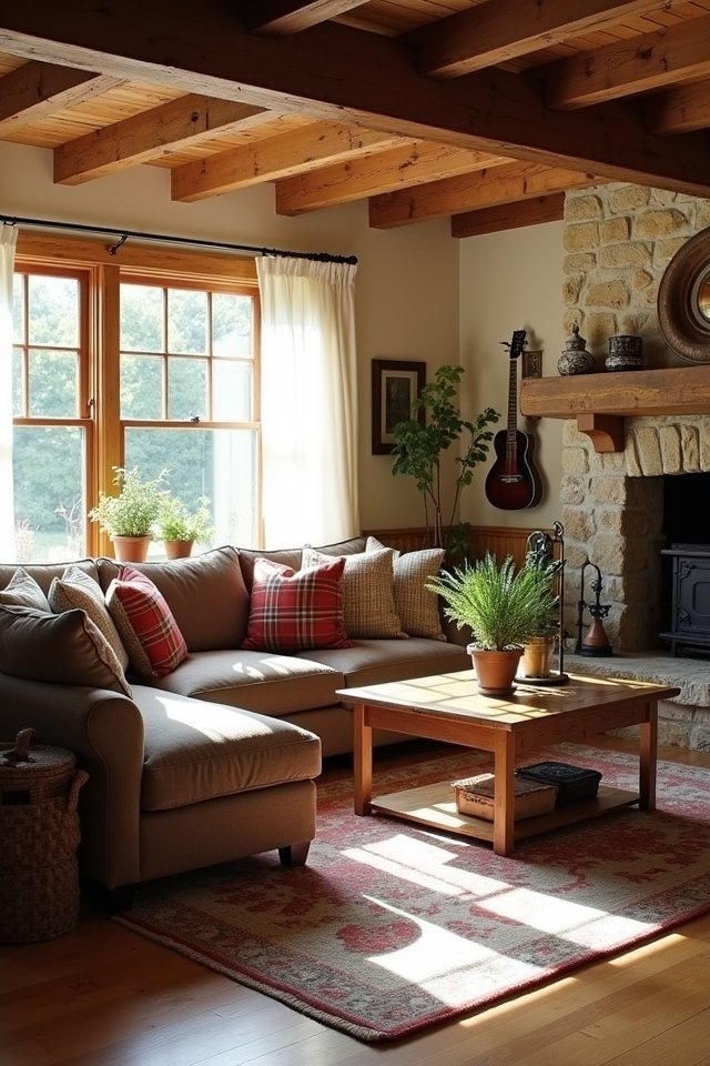 cozy rustic farmhouse living
