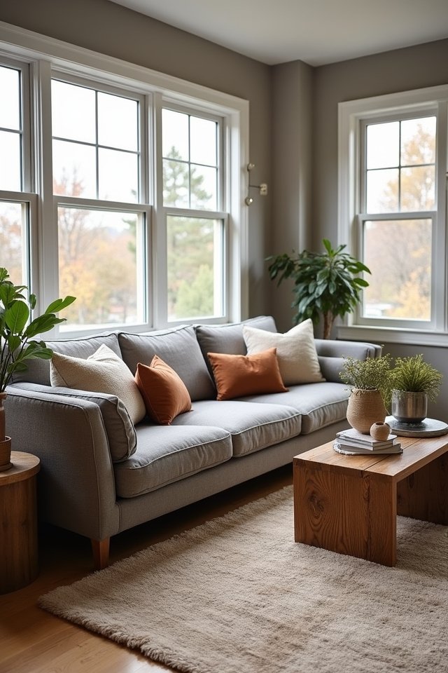 cozy rustic gray palette