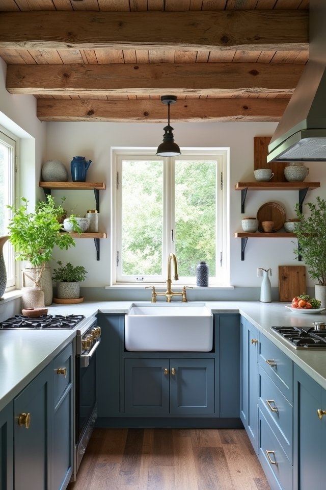 cozy rustic kitchen accents