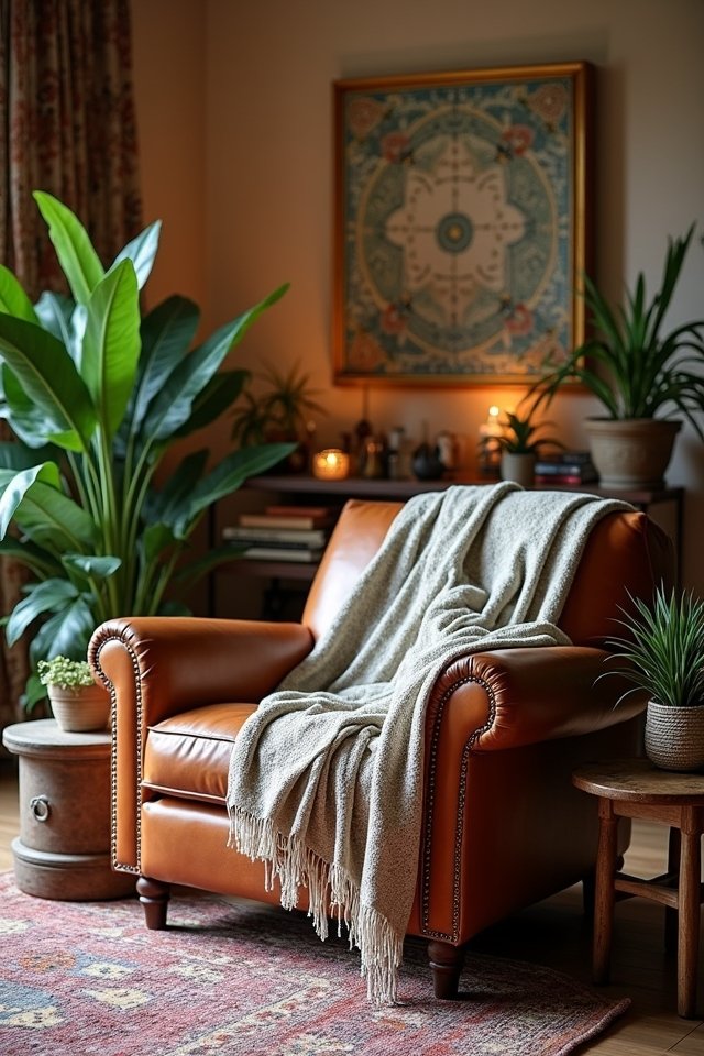 cozy rustic leather elegance