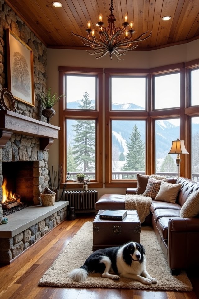 cozy rustic living room