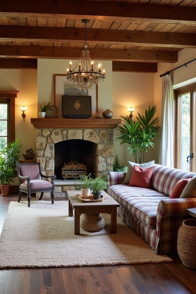 cozy rustic living room transformation