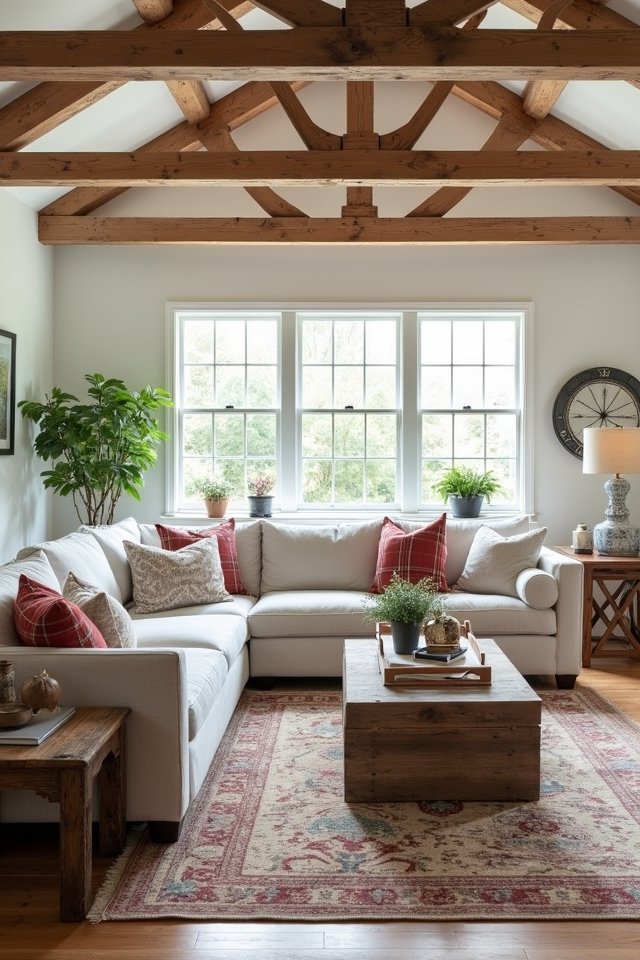 cozy rustic living space