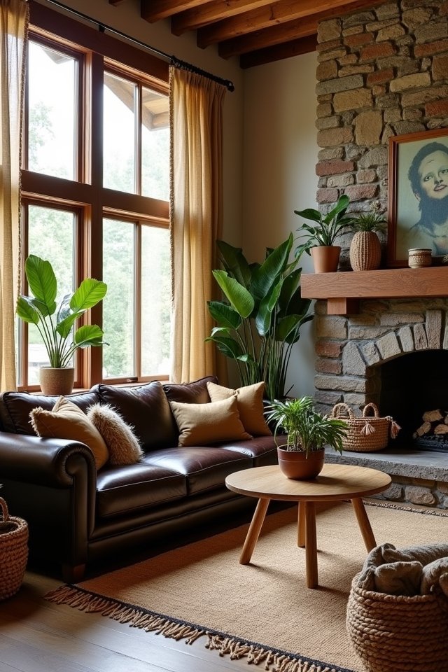 cozy rustic retreat ambiance