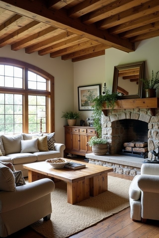 cozy rustic wood furniture