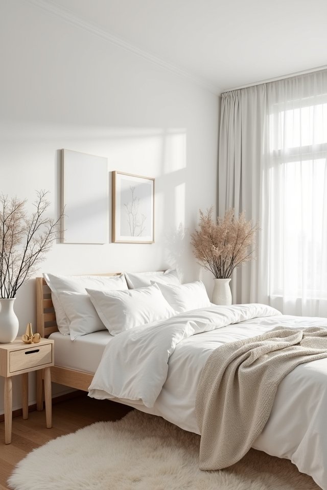 cozy scandinavian bedroom retreat