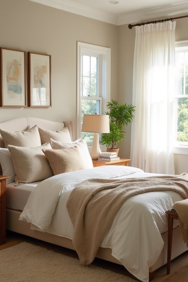 cozy serene bedroom transformation