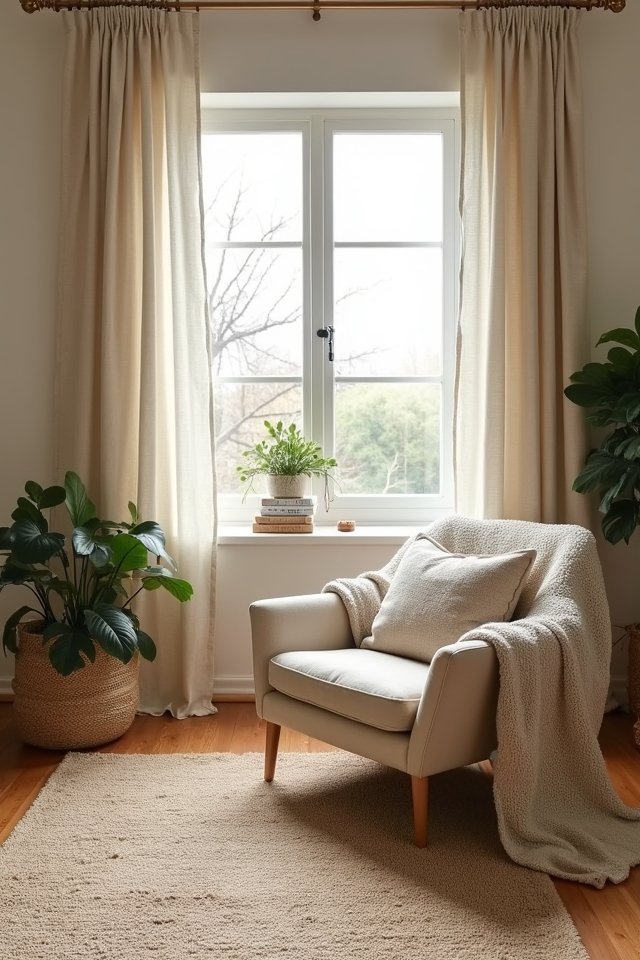 cozy soft beige layering