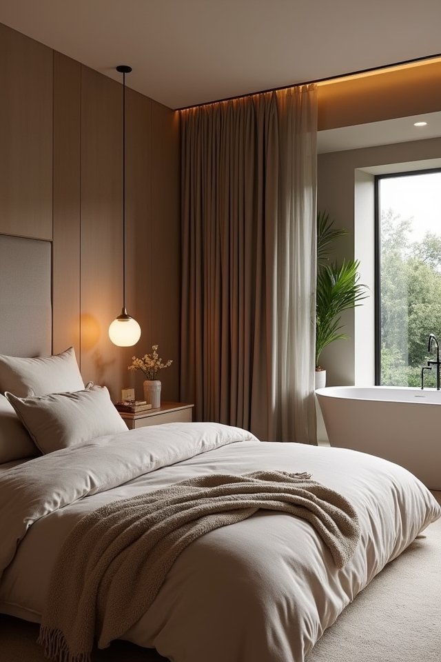 cozy spa like bedroom retreat