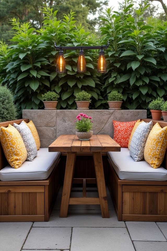 cozy storage bench seating