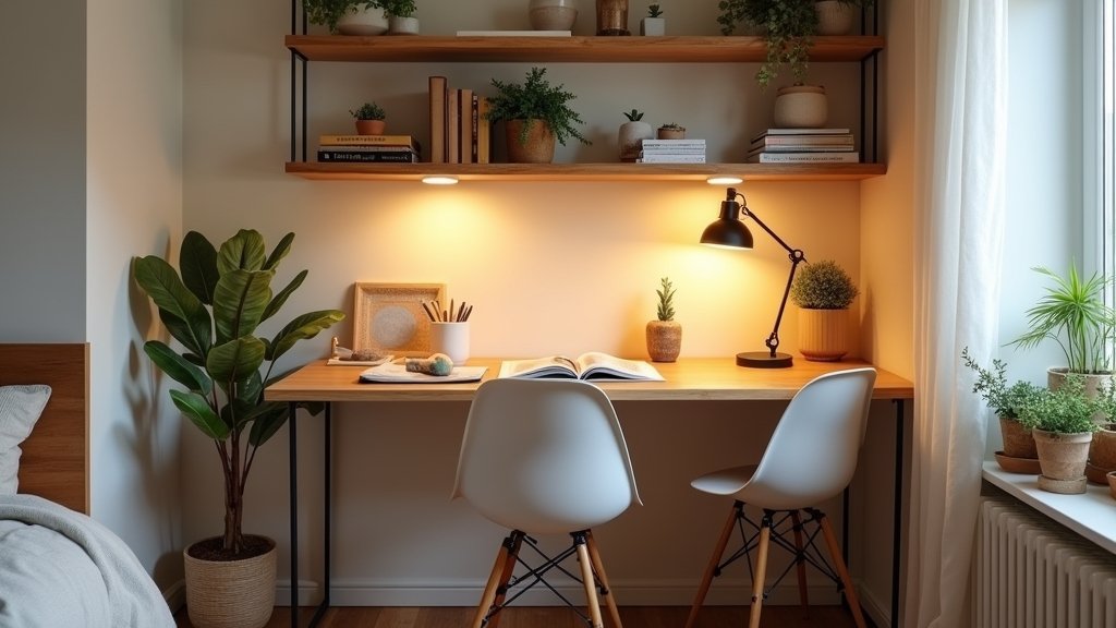 cozy study tables for small spaces