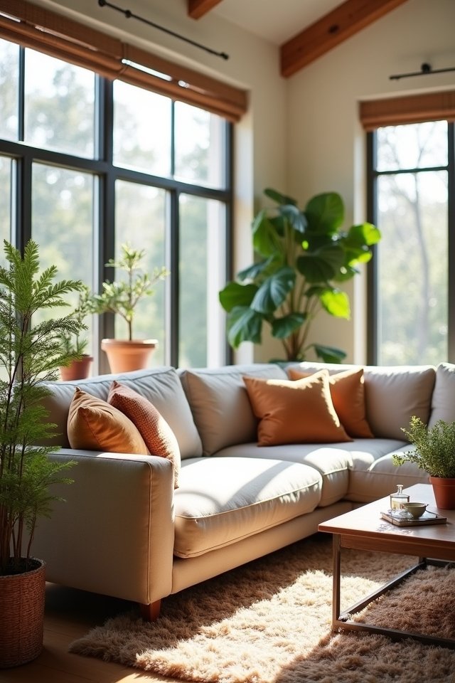 cozy stylish l shaped sectionals