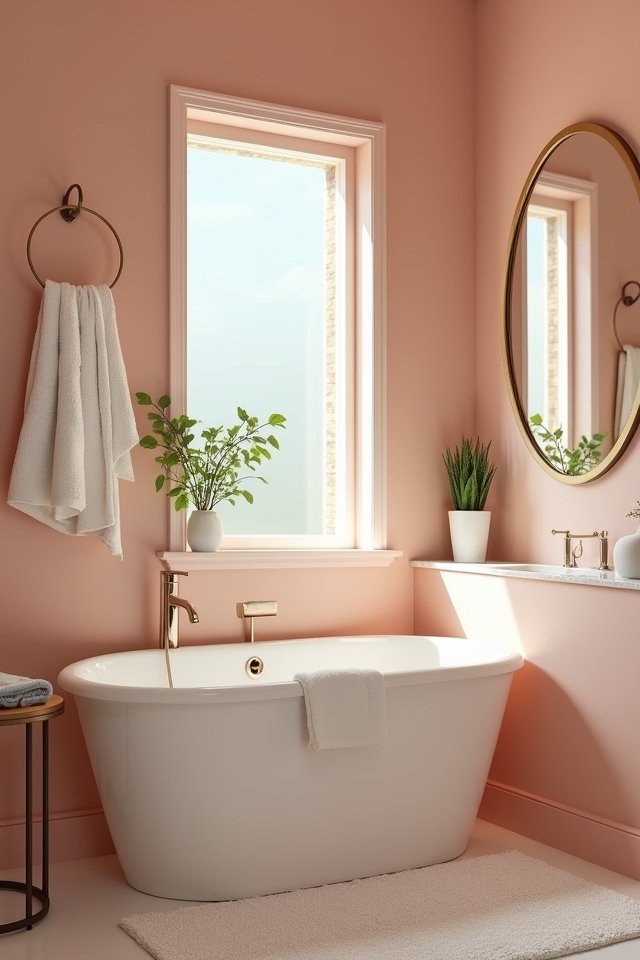 cozy sunlit bathroom retreat