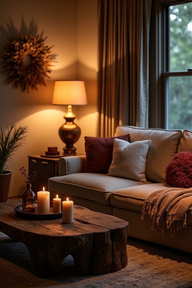 cozy table lamp ambiance