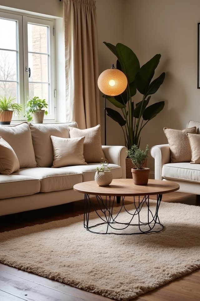 cozy taupe rug warmth