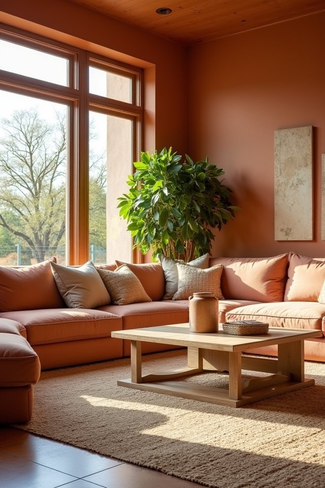 cozy terracotta and sand