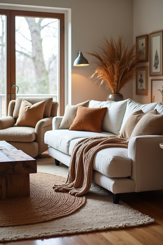 cozy textiles create warmth