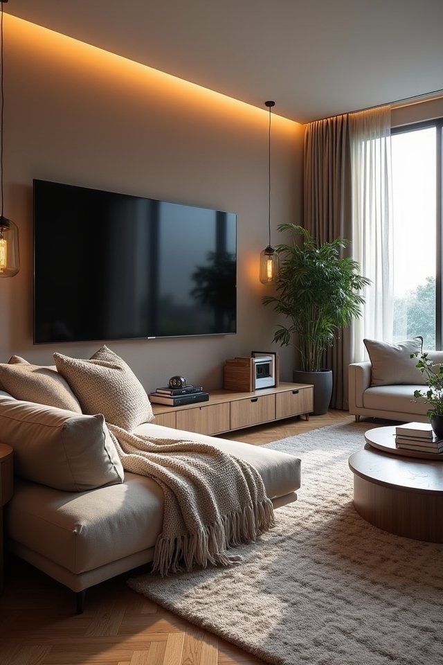 cozy textiles enhance comfort