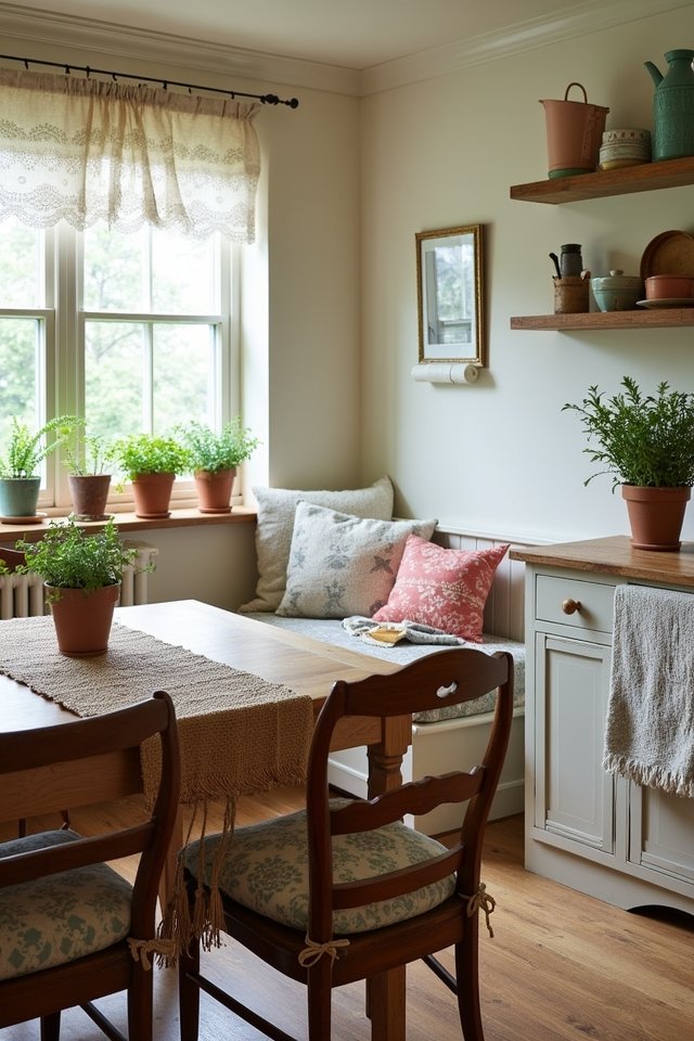 cozy textiles enhance kitchen charm