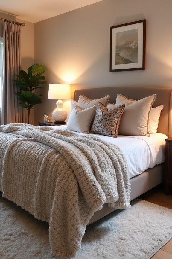 cozy textiles for comfort