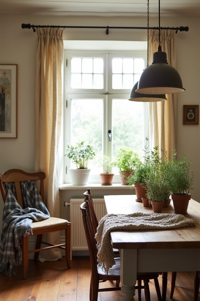 cozy textiles for kitchens