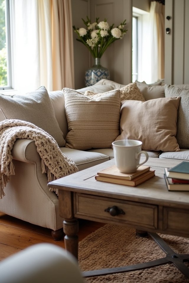 cozy textiles for warmth