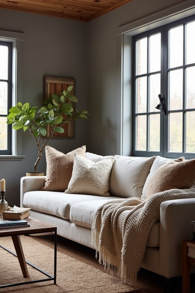 cozy textiles for warmth