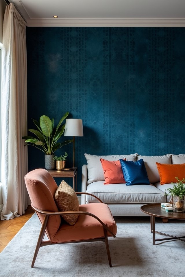 cozy textured fabric walls