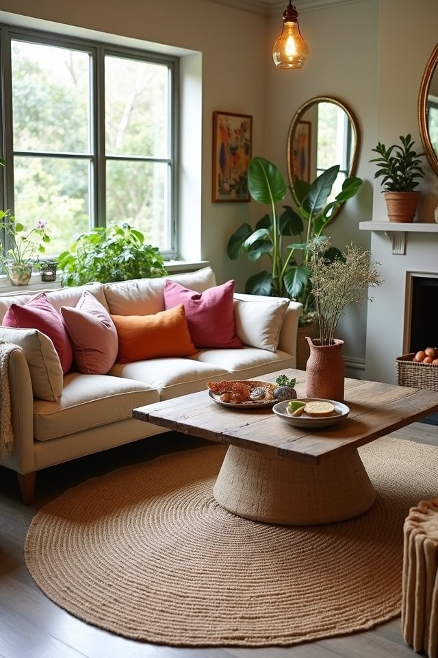 cozy textured jute rug