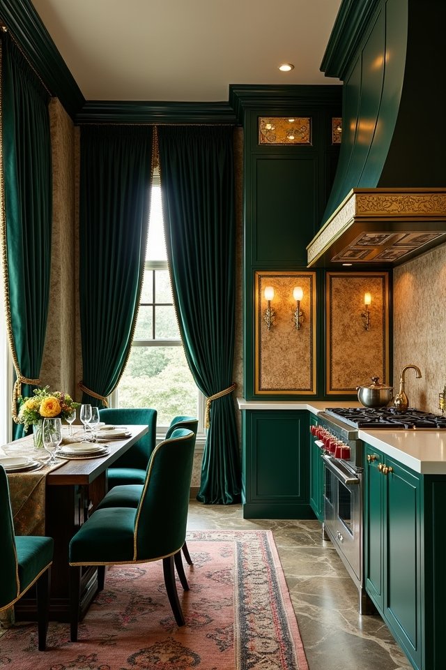 cozy textured kitchen fabrics