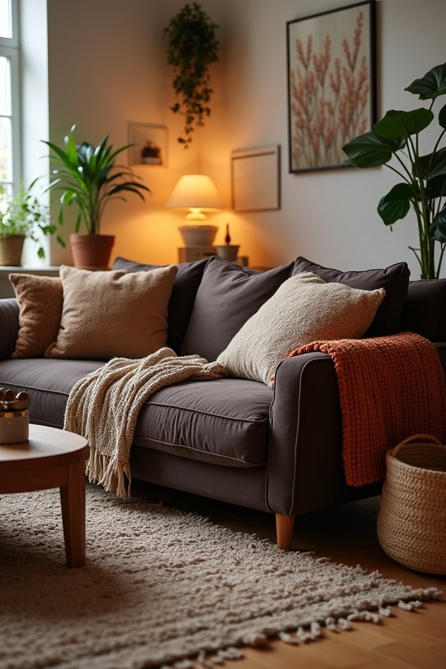 cozy textured living space