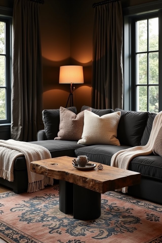 cozy throw blankets enhance ambiance