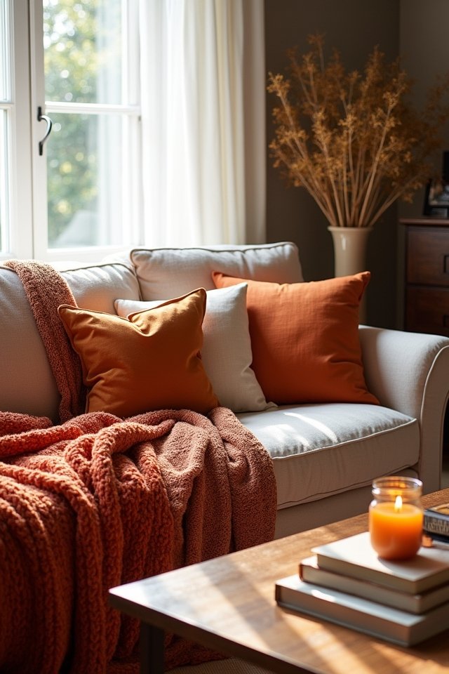 cozy throws and cushions