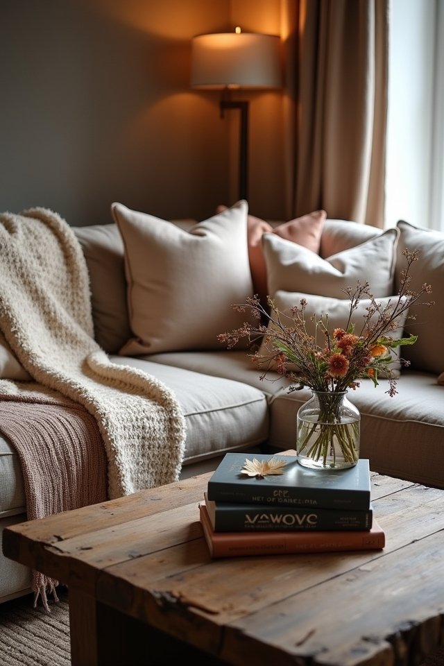 cozy throws and pillows